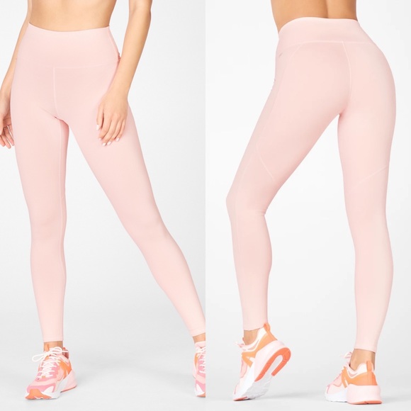 Fabletics Pants - NWT Fabletics Define High-Waisted PowerHold® Leggings Pink Yoga Workout Tights